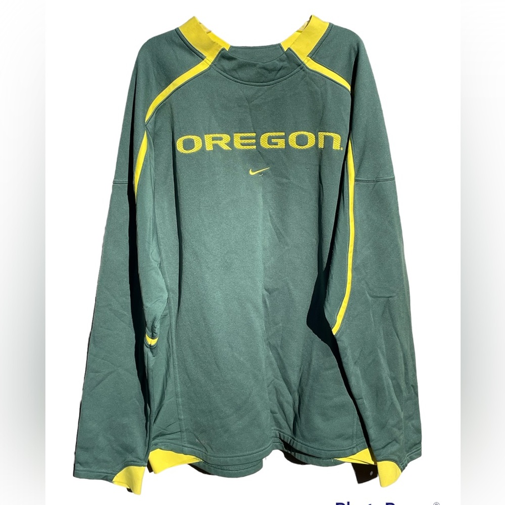 Nike Fit Therma Team Men’s Pullover Sz L Oregon Green Yellow